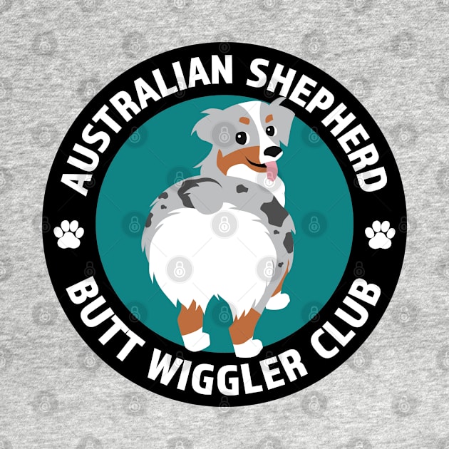 Australian Shepherd Butt Wiggler Club (Blue Merle) by Tennifer